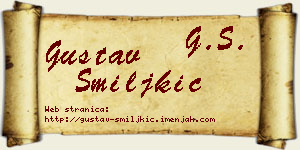 Gustav Smiljkić vizit kartica